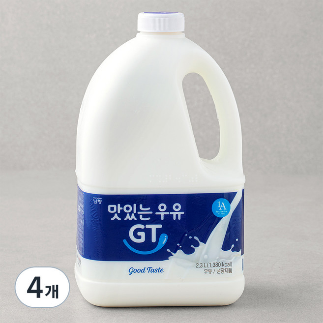 남양유업 맛있는우유 GT, 2.3L, 4개