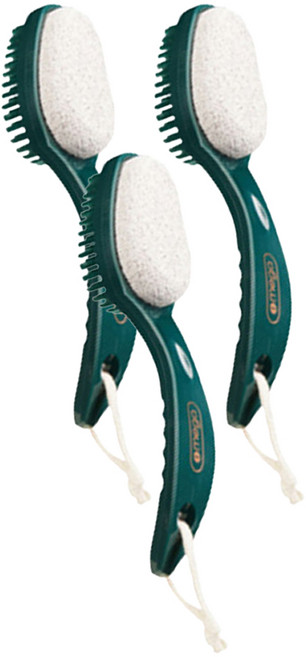 굿프랩 2 in 1 멀티 풋케어 발각질 제거솔 그린, 1개입, 3개