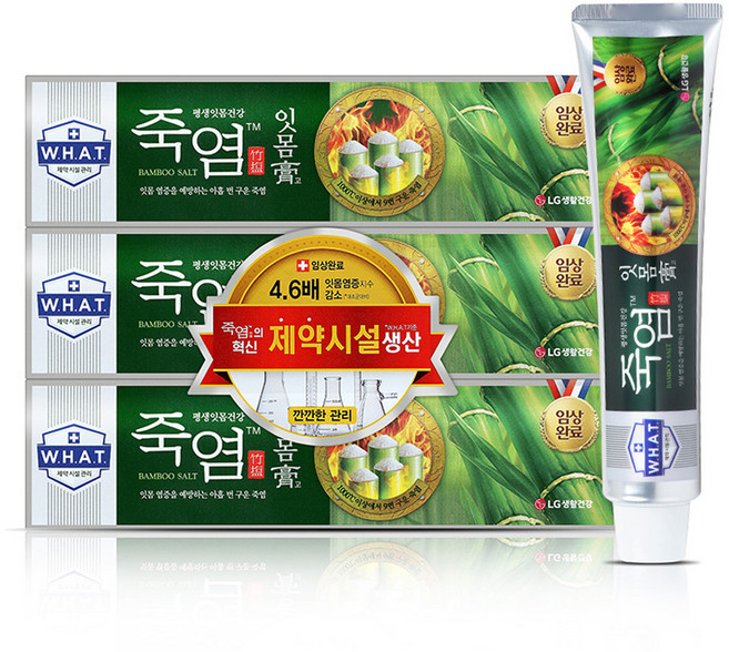 죽염 잇몸고 치약, 120g, 3개