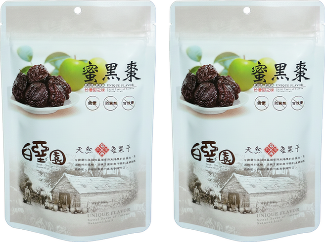 白堊園 蜜黑棗, 200g, 2包