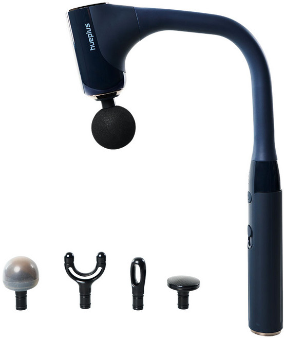 휴플러스 프리미엄 커브건 C11 마사지기, CORDZERO-C11, 네이비