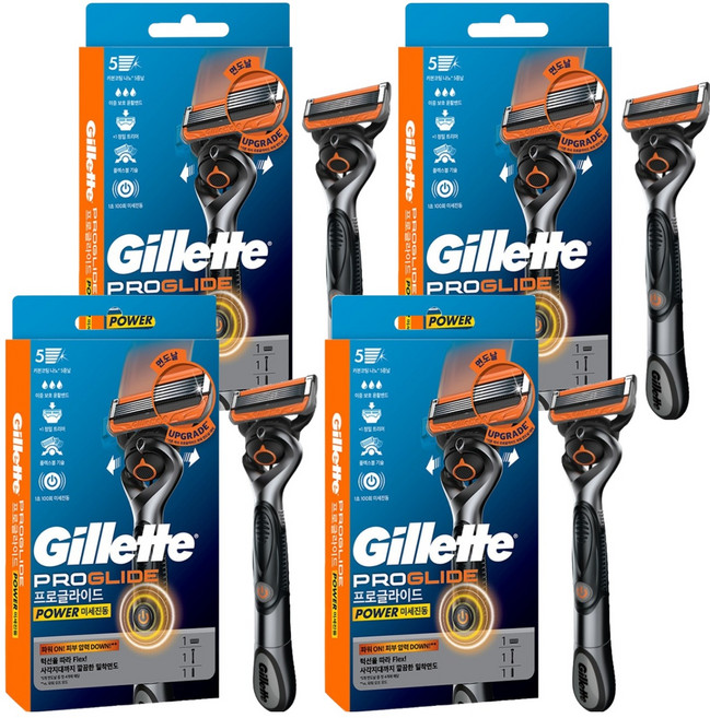Gillette 吉列 ProGlide動力刀架 + 刀片組, 4個, 2入