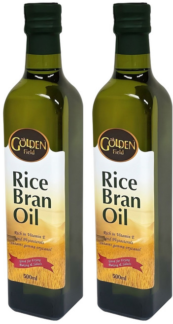 골든필드 100% 현미유, 500ml, 2개