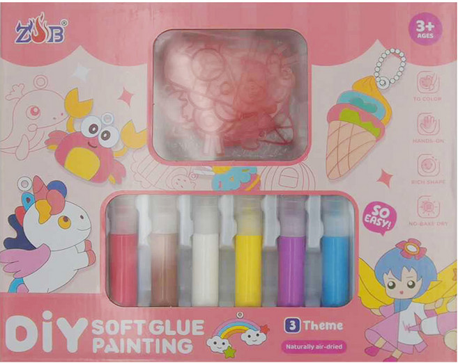 OhBabyLaugh 免烤膠畫 3歲以上, 甜點款, 1盒