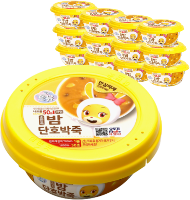 오뮤 순한죽 밤단호박, 215g, 12개