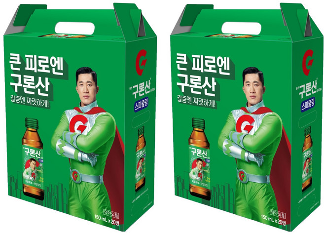 해태htb 구론산 스파클링 오리지날액 선물세트, 구론산 스파클링 150ml 40병 (20병x2박스), 150ml, 40개