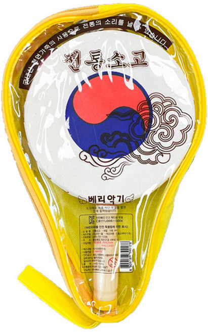 베리악기 인효 전통 소고 + 케이스 랜덤발송, 혼합색상, 1개