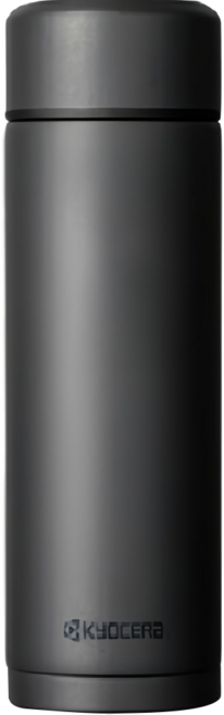KyOCERa 京瓷 陶瓷塗層旋蓋式真空保溫杯, 黑色, 180ml, 1個
