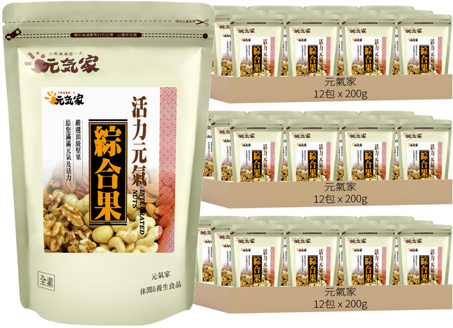 元氣家 活力元氣綜合果, 36個, 200g