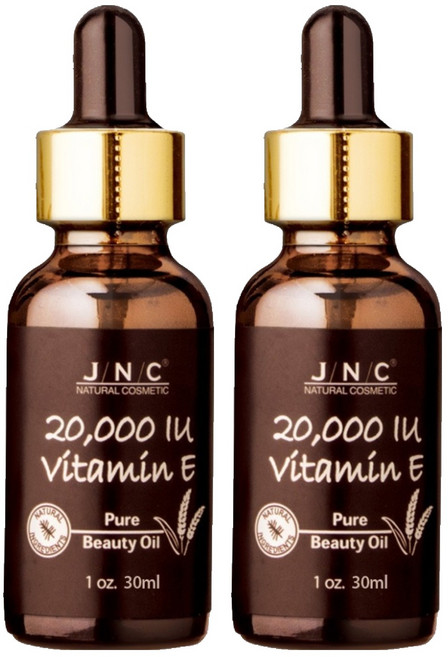 JNC 20 000 IU 비타민E 퓨어 뷰티 오일, 2개, 30ml