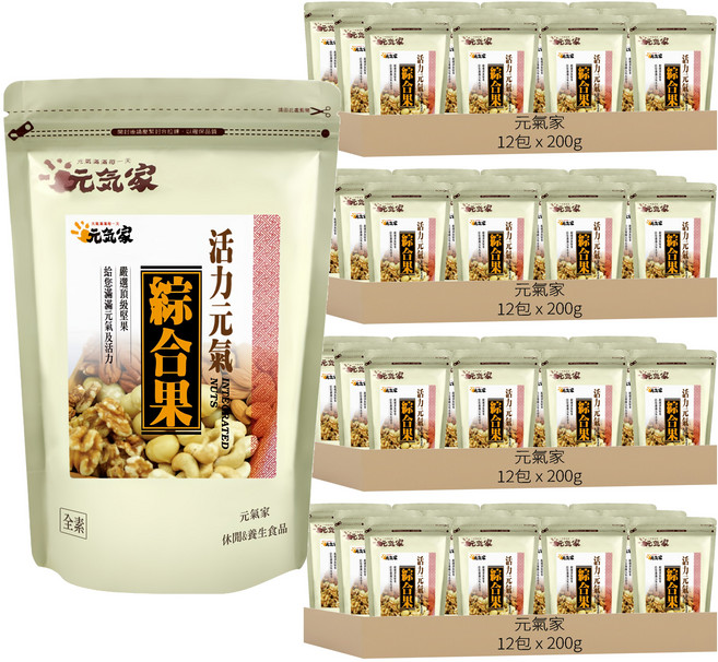元氣家 活力元氣綜合果, 48個, 200g