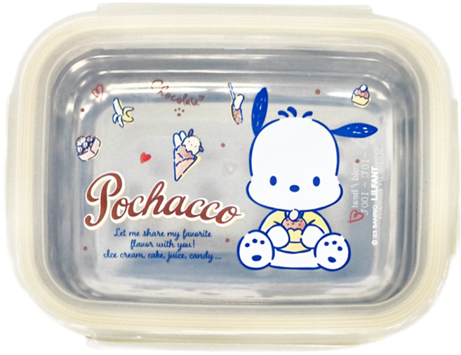 LiLFANT 樂扣方餐盒 320ml, 帕恰狗 黃色, 1個