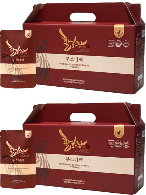 양지홍삼 활화삼 부스터팩, 30회분, 2개