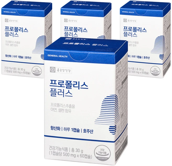 종근당건강 프로폴리스 플러스, 60정, 4개 - 쿠팡