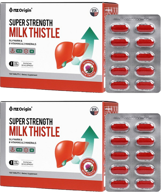 엔젯오리진 슈퍼 스트렝스 밀크씨슬 202.5g, 2개, 150정