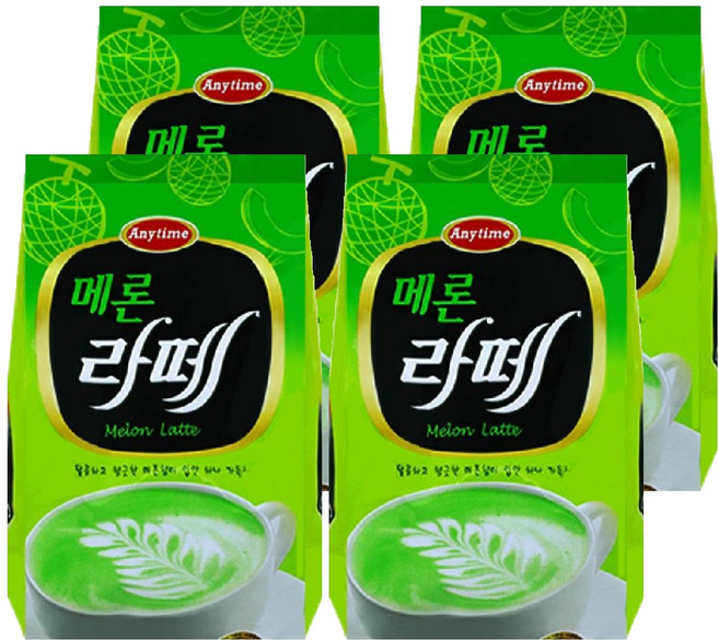 애니타임 라떼파우더 메론라떼, 1개입, 4개, 1kg