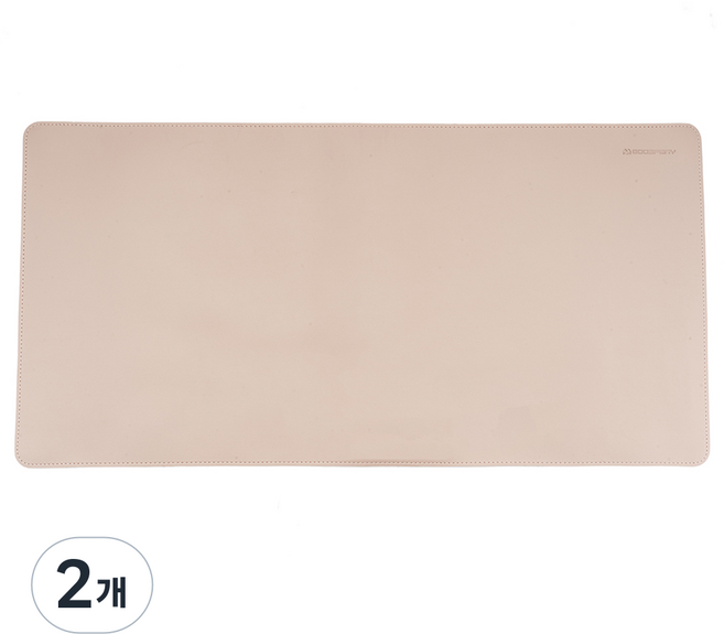 구스페리 가죽 키보드 마우스 장패드, 핑크, 2개