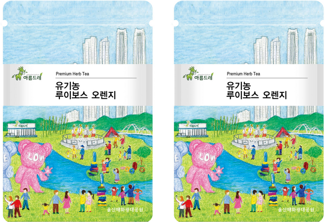 아름드레 유기농 오렌지 삼각티백 루이보스, 1.5g, 25개입, 2개