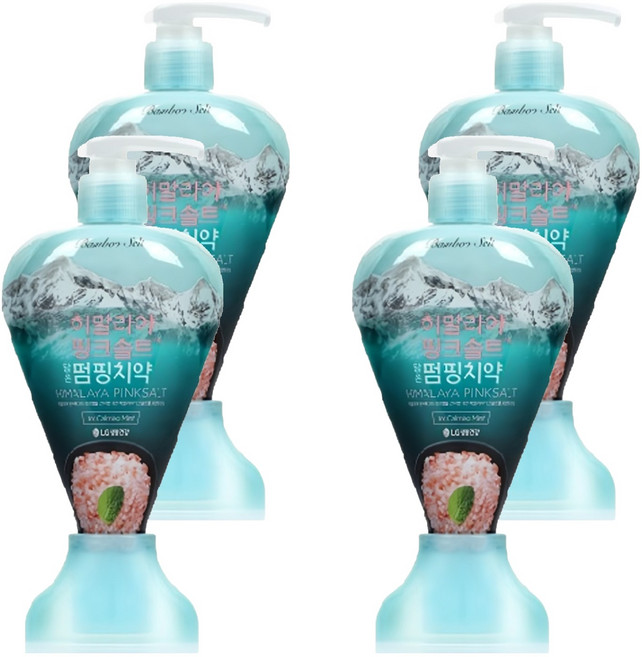 히말라야핑크솔트 담은 펌핑치약 아이스카밍민트, 285g, 4개