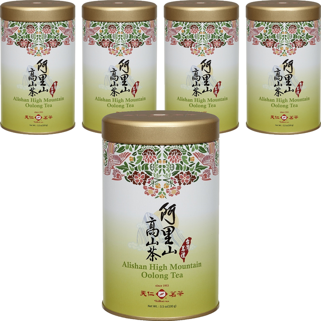 天仁茗茶 台灣茗禮阿里山茶, 100g, 1入, 5罐