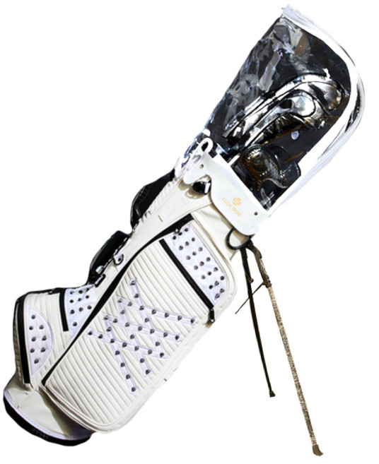防雨罩式高爾夫球袋, 白色, 1入