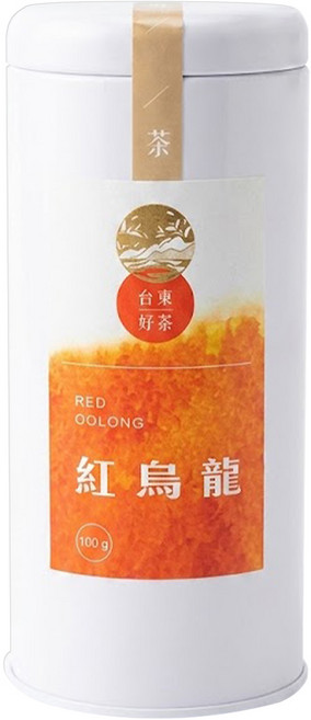山海經脈 台東地區農會 台東好茶 紅烏龍, 100g, 1罐, 1罐