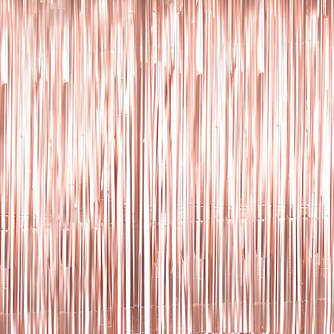 파티해 파티 수술 은박커튼 3p, 샤틴로즈골드, 1개