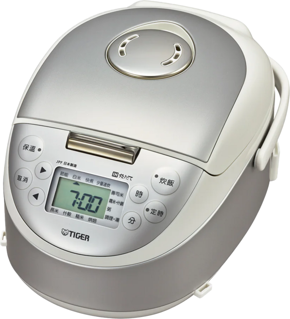 TIGER 虎牌 3人份高火力IH多功能電子鍋 540ml, JPF-A55R, 白色, 1組