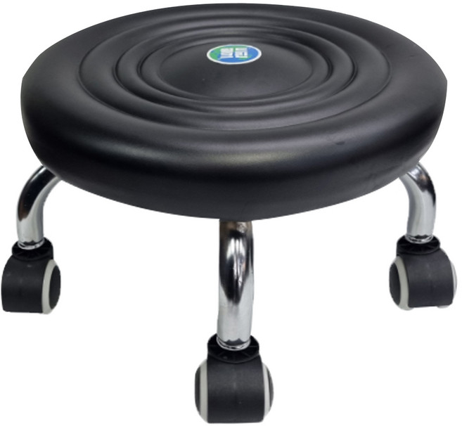 KING Planty 滾輪矮凳, 1個, 黑色