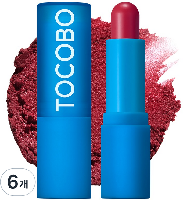 토코보 파우더 크림 립밤, 031로즈번, 3.5g, 6개