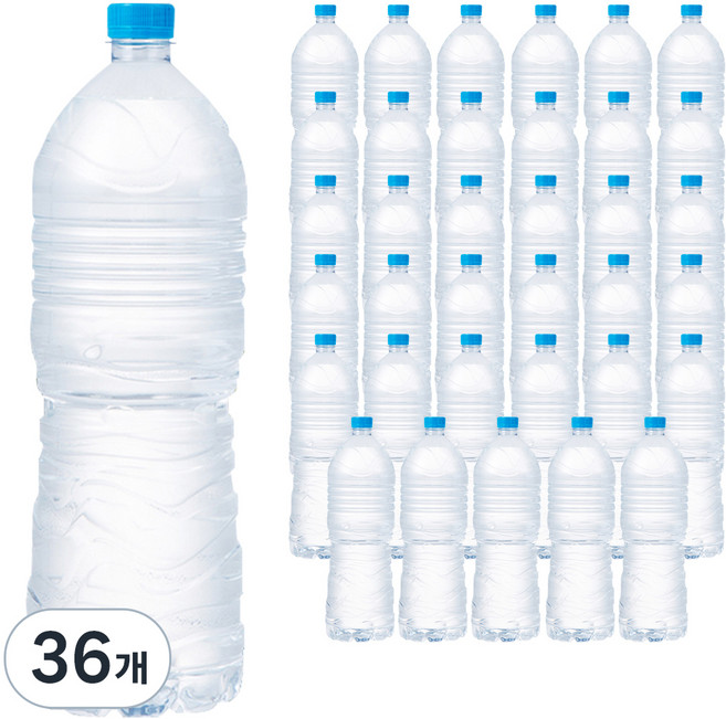 탐사 샘물 무라벨, 2L, 36개