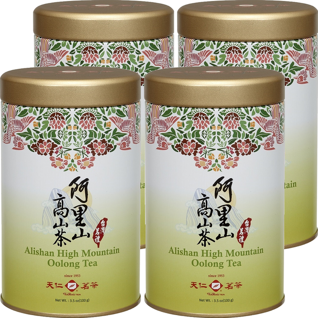 天仁茗茶 台灣茗禮阿里山茶, 100g, 1入, 4罐