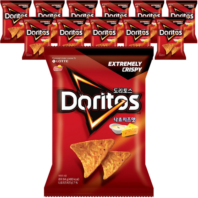 도리토스 나쵸치즈맛, 84g, 12개