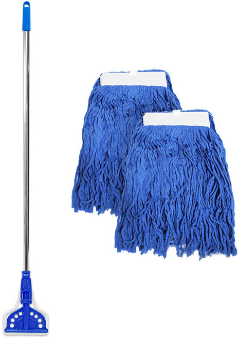 월드크린 스텐 마포대 + 청색청실 370g x 2p 세트, 1세트