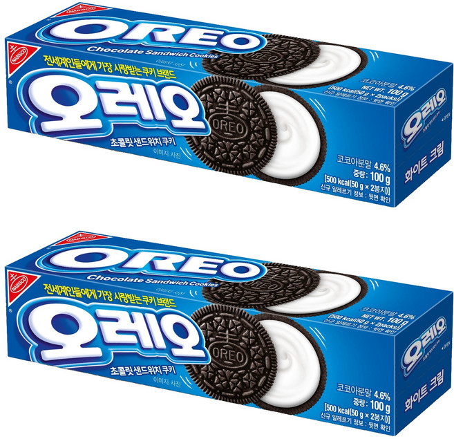 오레오 화이트 샌드위치 쿠키, 100g, 48개