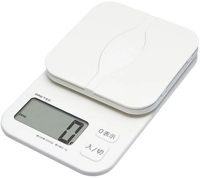 Life 徠福 DRETEC 多利可 2kg迷你電子秤 白色 KS-257WT, 1個