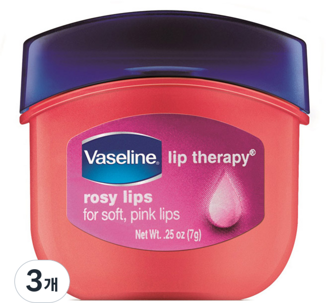 바세린 립 테라피 립밤, 7g, 3개