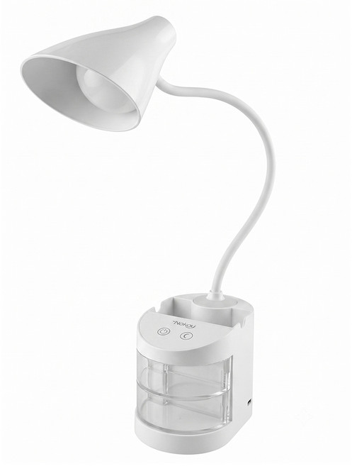 Kinyo LED充電式五合一檯燈 123 x 82 x 454mm 305g, 白色