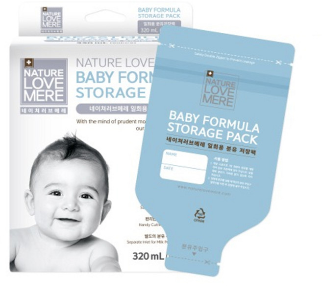 네이쳐러브메레 일회용 분유 저장팩 320ml, 60매, 1개