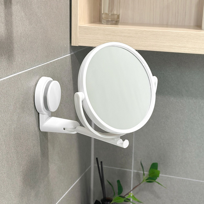 모나코올리브 럭스 무타공 540도 회전 확대 양면 욕실용거울, 혼합색상