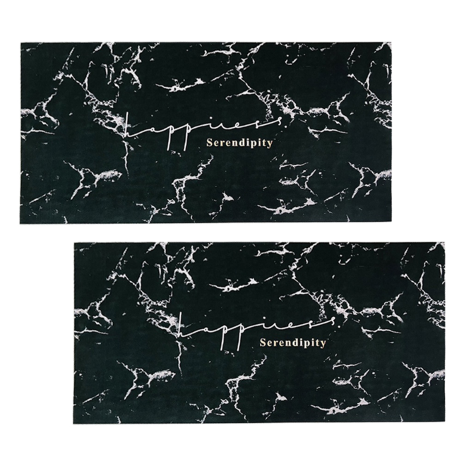 矽藻土軟地墊 加厚款 方形, 黑色大理石, 2片