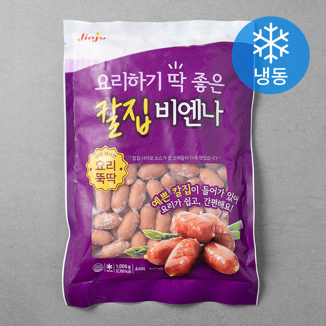 진주햄 요리하기 딱 좋은 칼집비엔나 (냉동), 1000g, 1개