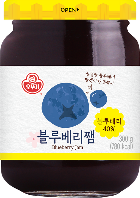 오뚜기 블루베리쨈, 300g, 1개