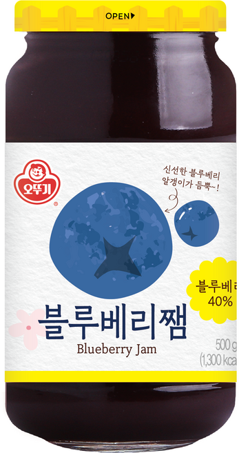 오뚜기 블루베리쨈, 1개, 500g