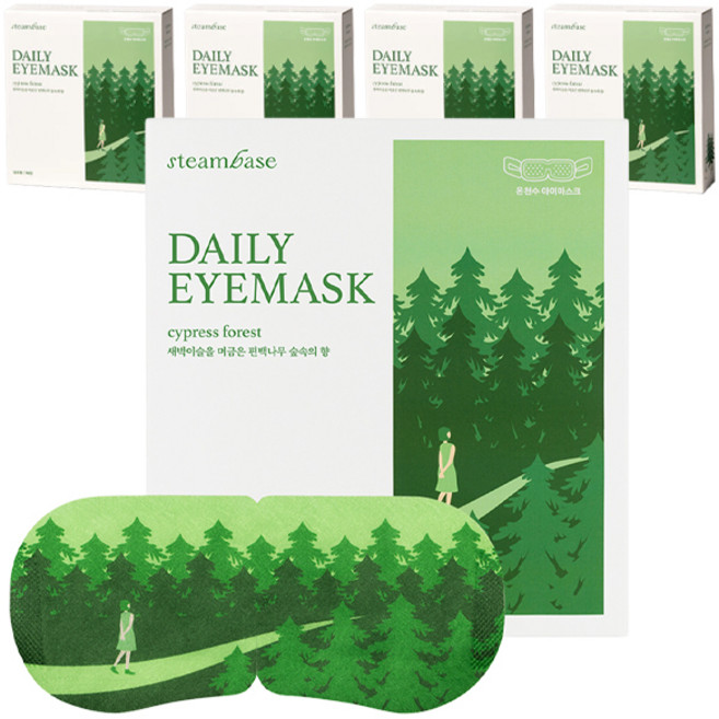 스팀베이스 데일리 아이마스크 편백나무향, 5개, 5매입
