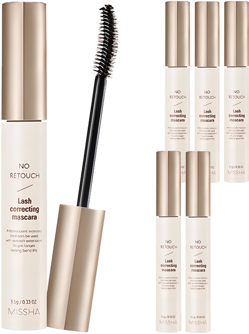 미샤 노 리터치 보정 마스카라 9.5g, 투명, 6개
