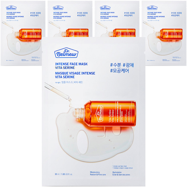 닥터벨머 앰플 마스크 비타 세린 30ml, 5개, 1개입