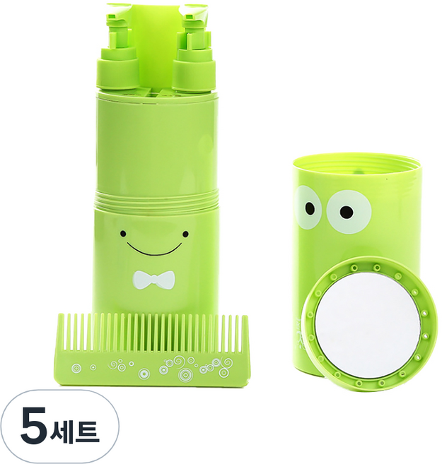알럽홈 여행 워시 5p 풀세트 그린, 5세트
