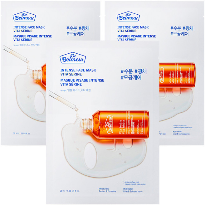 닥터벨머 앰플 마스크 비타 세린 30ml, 3개, 1개입