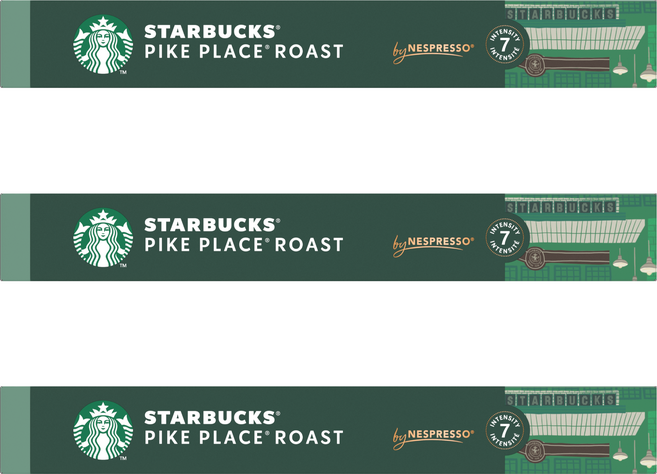 스타벅스 파이크 플레이스 로스트 캡슐커피, 5.3g, 10개입, 3개